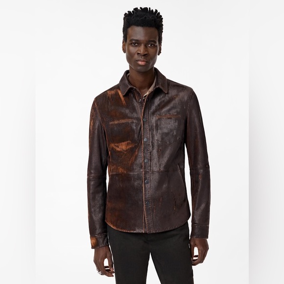 $2998 NWT New John Varvatos Collection Lottie Shirt Jacket Mens EU